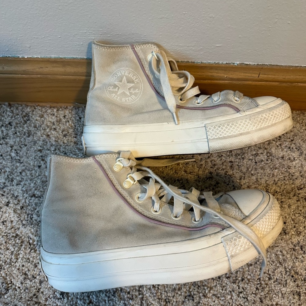 Converse Women's Off-White High-Top Sneakers